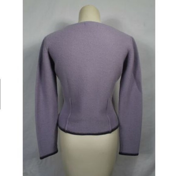 Eddie Bauer Lilac Purple Lambswool Sweater Small - Picture 4 of 5